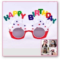 แว่นตา HBD สีขาว