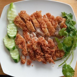 ไก่ทอดกับข้าว