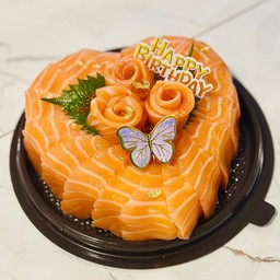 Salmon Cake  Heart Size M