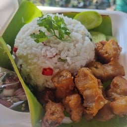 Rice Salad with Crispy Pork Belly