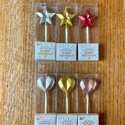 เทียนเป่าดับ หัวใจหรือดาว แจ้งในnoteได้ค่