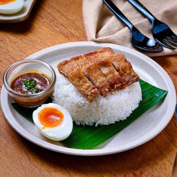 ข้าวหมูทอดโชยุ (ขายดี)