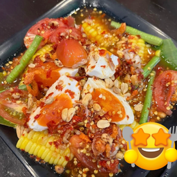 ตำข้าวโพดไข่่เค็ม