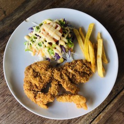 สเต็กไก่กรอบ