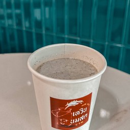 นมสดงาดำ-ร้อน