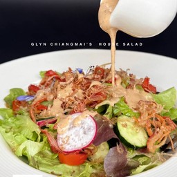 สลัดปูอัดทอดกรอบซอสงาญี่ปุ่น