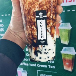 นมหมีบราวชูก้าเย็น