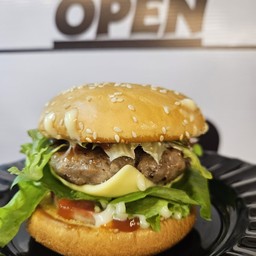 เบอร์เกอร์สเต็กหมูบด