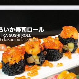 Uni Kuro Ika Sushi Roll