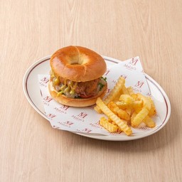 เบอร์เกอร์ไก่ทอดซอสแอปเปิ้ล