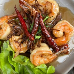 กุ้งทอดซอสมะขาม