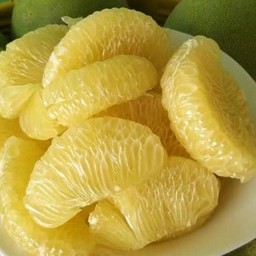 ส้มโอขาว น้ำผึ้ง ปลอกจานใหญ่500กรัม