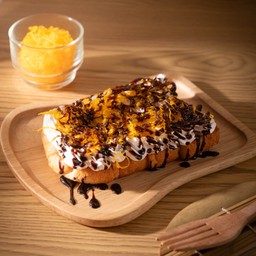 ปังปิ้งแผ่น ครีมสดฝอยทองช้อคโกแลต