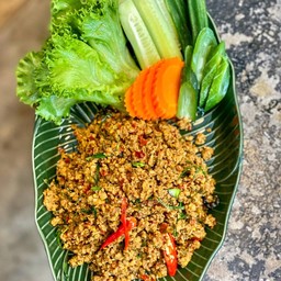 คั่วกลิ้งพริกสด กับข้าว