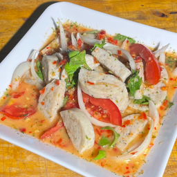 ยำหมูยอ/Vietnamese sausage salad