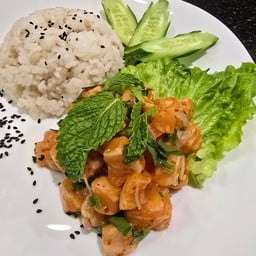 เซตข้าวน้ำตกแซลมอน