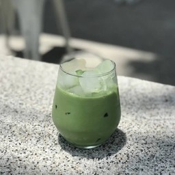 Iced matcha latte