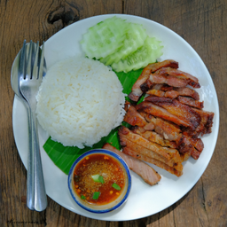 ข้าวคอหมูย่าง (Grilled Pork Neck Rice)