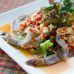 กุ้งแช่น้ำปลา