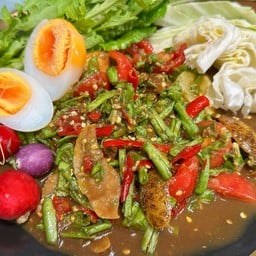 ตำถั่วไข่ต้ม