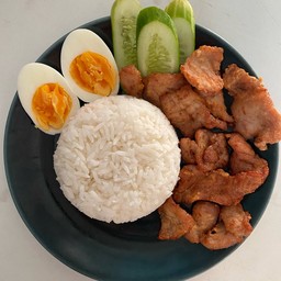 ข้าวหมูทอด