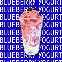 บลูเบอรี่กรีกโยเกิร์ตปั่น