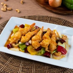 กุ้งผัดเม็ดมะม่วง (กับข้าว)