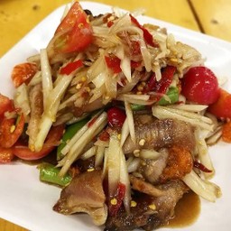 ตำคอหมูย่าง