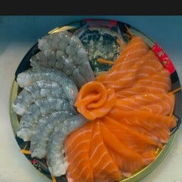 แซลมอนซาซิมิ+กุ้ง ชุดจัมโบ