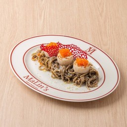 พาสต้าครีมเห็ดทรัฟเฟิลและหอยเชลล์