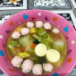 ต้มจืดเต้าหู้หมูสับ(กับข้าว)