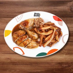 ไก่ย่างครึ่งตัว