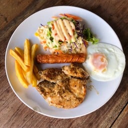 สเต๊กไก่รวมใหญ่