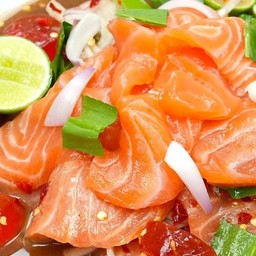 ยำแชลมอนปลาร้าแซ่บ