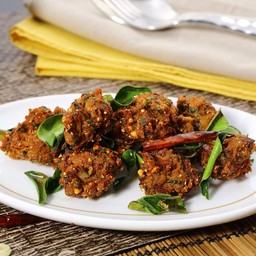 ลาบหมูทอด