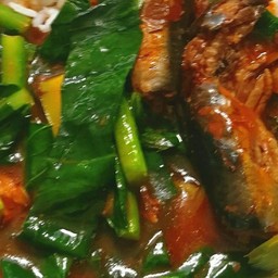 คะน้าปลากระป๋อง###กับข้าว###