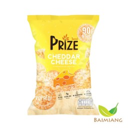 PRIZE ข้าวกล้องพองอัดแผ่น รสเชดด้าชีส 20 ก.