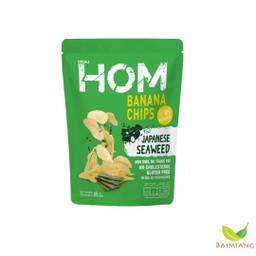 HOM Banana Chips Japanese Seaweed 40 ก.