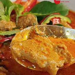 พะแนงเนื้อส่วนติดซี่โครงรสจัด