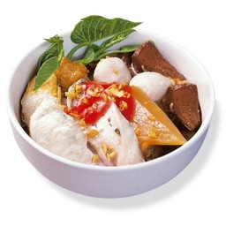 เกาเหลาเย็นตาโฟลูกชิ้นปลา