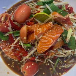 ตำลาว+แซลม่อน