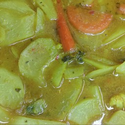 แกงเหลืองมะละกอปลาเจ