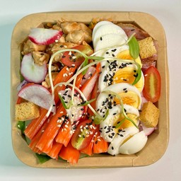 สลัดไข่ต้ม ปูอัด ไก่บาร์บีคิว Size XL