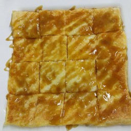 โรตีกล้วย+คาราเมล Roti Banana with Egg & Caramel