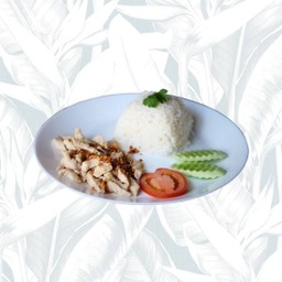 ข้าวอกไก่กระเทียม