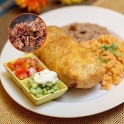 Barbacoa Deep Fried Burrito