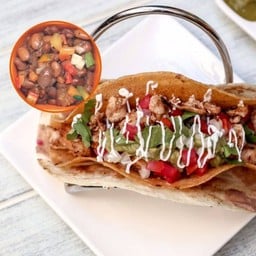 Pinto beans Double Cali Tacos
