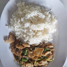 กระเพาหมูชิ้น