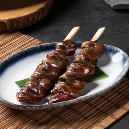 หัวใจไก่ย่างเกลือ/เทอริยากิ / Tori Hatsu Yaki with Salt or Teriyaki