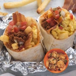 Shrimp Breakfast Burrito